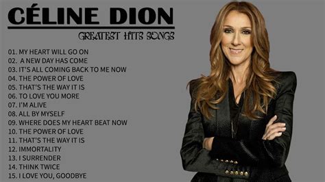 celine dion top hit|Celine Dion top 40 songs.